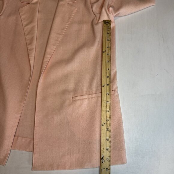 Vintage JBJ 80s 90s Women's Blazer Jacket Size Large Pink Made In USA Career - Picture 11 of 15